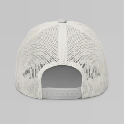 Back of a Silver Mesh Trucker cap.