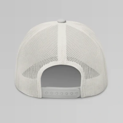 Back of a Silver Mesh Trucker cap.